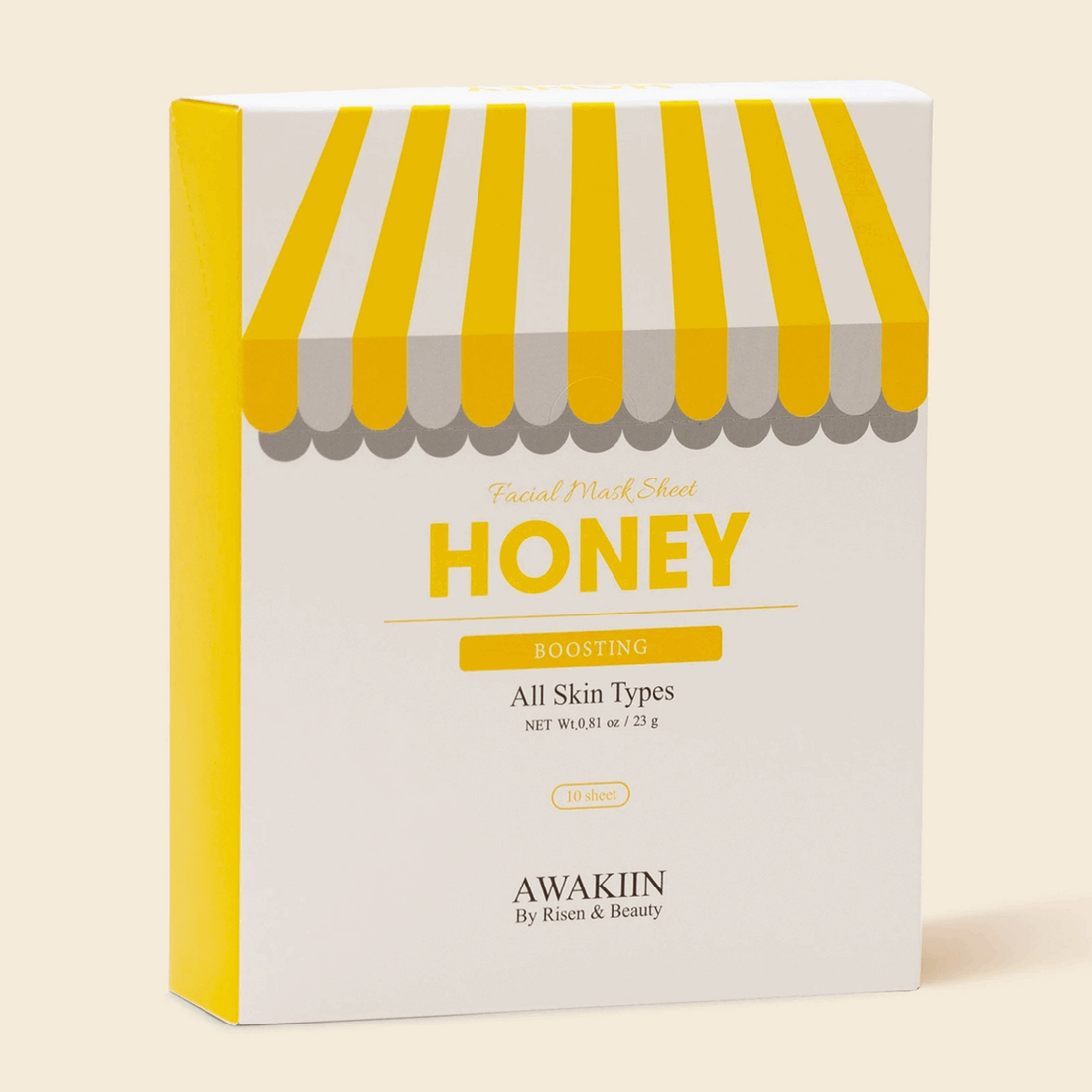 AWAKIIN - Honey Face Mask 10pcs