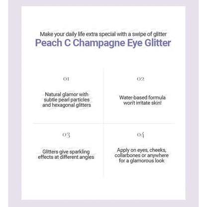Peach C - Champagne Eye Glitter - 3 Colors