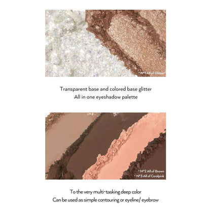 UNLEASHIA - Glitterpedia Eye Palette - N°2 All Of Brown