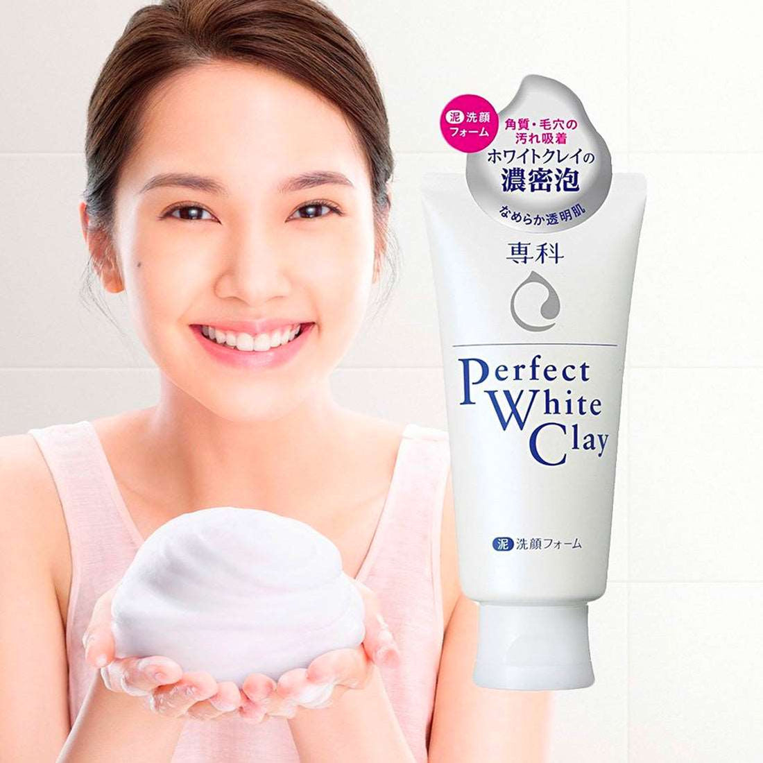 Shiseido - Senka Perfect Whip White Clay Face Wash